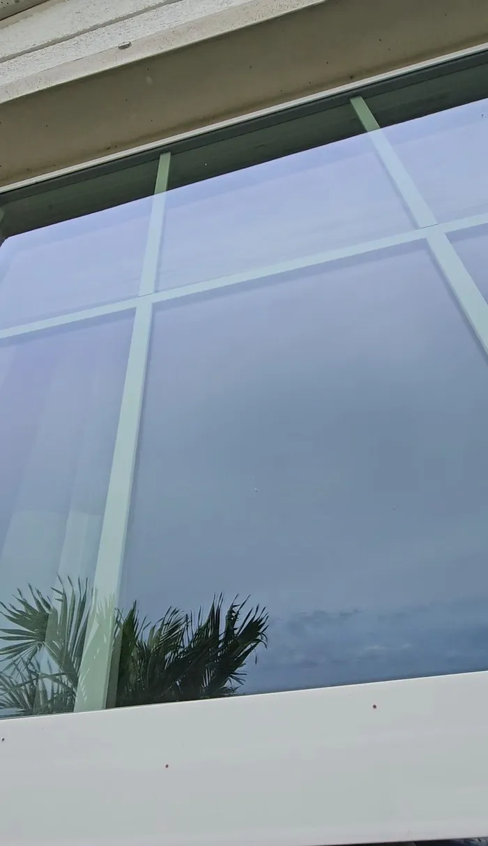 Clean, streak-free window glass after cleaning, Sarasota-area home