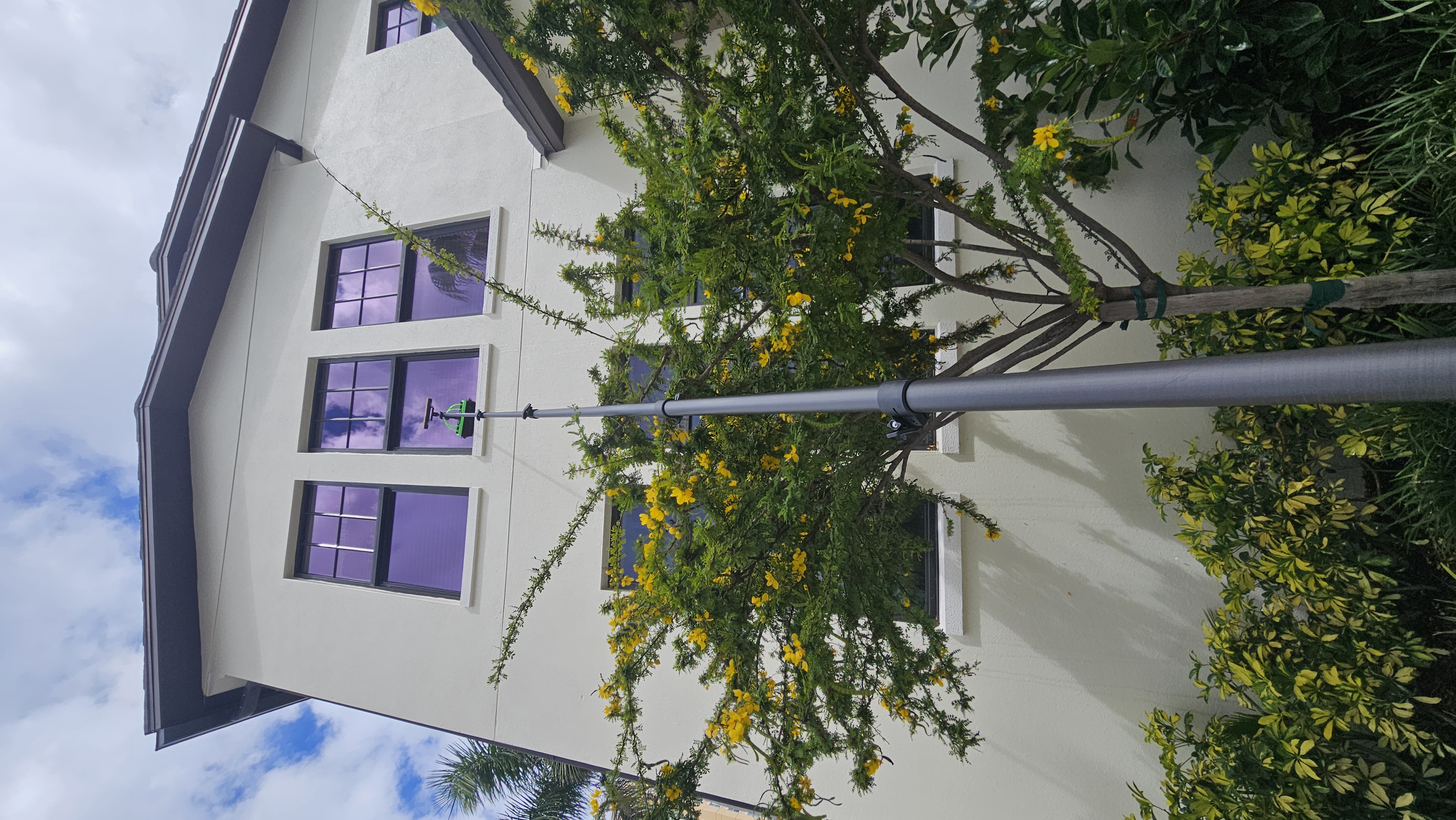 Multi-story residential window cleaning